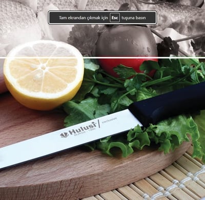 19.6 cm Üstüne Dökme Moblen Saplı Flato Balık Fileto Bıçağı Hulusi Bıçak 20mm X 196mm X 2mm 10461.19