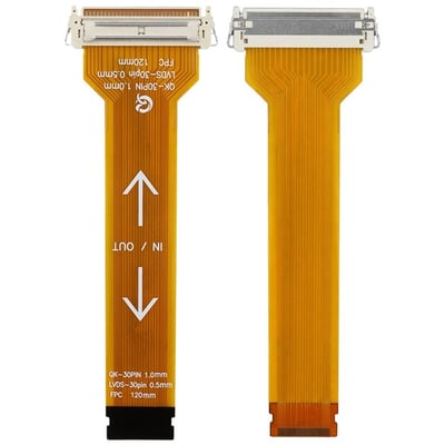 30 Pin 0.5mm Pitch 100mm Esnek Flat Kablo (FFC) LCD Panel Tamir Flexi