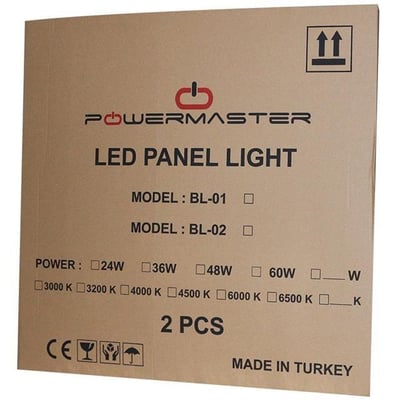 LEDX AL-SLM 40W 60x60 6400K Beyaz SMD Sıva Altı Led Panel Armatür