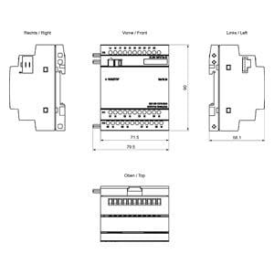 6ED1055-1CB10-0BA2 LOGO! DM16 24 Exp. mod., 4 MW, 8DI/8DO