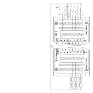 6ES7223-1BH32-0XB0 Digital I/O SM 1223, 8 DI / 8 DO
