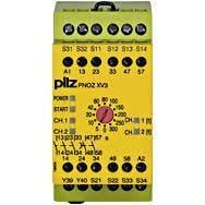 774548 PNOZ XV3 300/24VDC Emniyet Rölesi – 24V DC, 3 N/O + 2 N/O t-d, 0,3–300 sn Gecikmeli E-STOP Rölesi