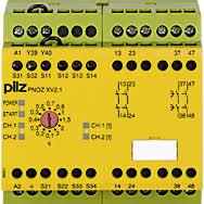 774552 PNOZ XV2.1 Emniyet Rölesi – 24–240V AC/DC, 2 N/O + 2 N/O t-d, 0,1–3 s Ayarlanabilir Gecikmeli E-STOP Rölesi