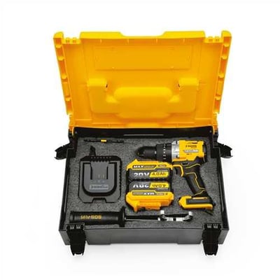 AKÜLÜ DARBELİ MATKAP SETİ 20 VOLT 130 Nm Tork 2*4.0Ah (KÖMÜRSÜZ MOTOR)