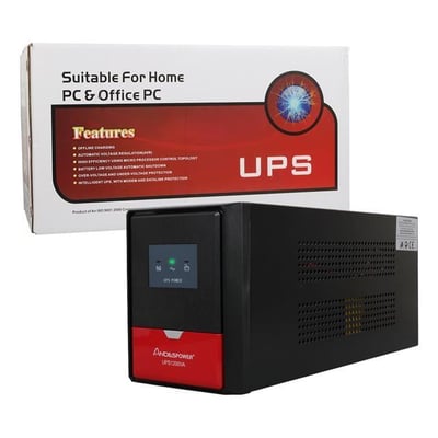 Andespower UPS1200VA 1200VA 12V7.5AHx2 UPS Kesintisiz Güç Kaynağı Line - İnteraktif