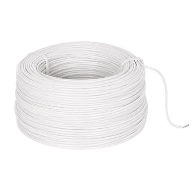 Artar H03V-K 0.22 mm Bakır Çok Damarlı Devre Montaj Kablosu Beyaz Zil Teli (0.22 mm² 100 Metre)