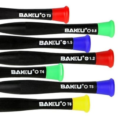 Baku BK-6108 8in1 Hassas Tornavida Seti (1.5-1.2-0.8--T3-T4-T5-T6)