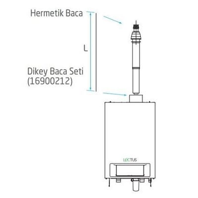 Baymak Lectus Dikey Baca Seti 100/150 L1250 Rmh 65-90-115 Kw