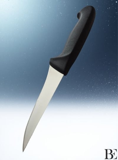 BeKnife Bemiral 14cm No.1 Kemik Sıyırma Bıçağı 10352.14-13 Fibrox Kaymaz Saplı 36mm X 140mm X 3mm Siyah