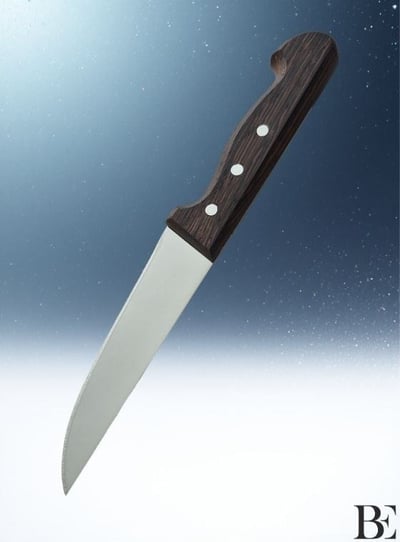 BeKnife Bemiral Bıçak No.0 12 cm 10121.12 Wenge Saplı İşlemeli Kasap Bıçağı 30mm X 120mm X 2.5mm