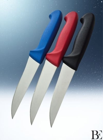 BeKnife Bemiral Bıçak No.0 12 cm 10151.12 Fibrox Kaymaz Saplı Kasap Bıçağı 30mm X 120mm X 2.5mm Mavi