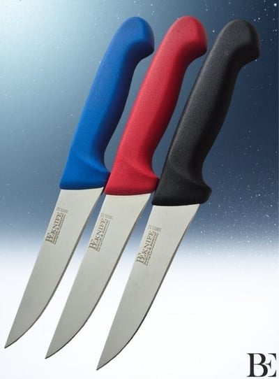 BeKnife Bemiral Bıçak No.0 12 cm 10151.12 Fibrox Kaymaz Saplı Kasap Bıçağı 30mm X 120mm X 2.5mm Mavi
