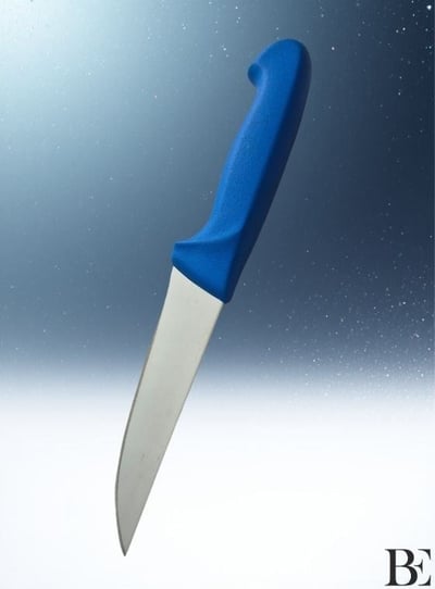 BeKnife Bemiral Bıçak No.0 12 cm 10151.12 Fibrox Kaymaz Saplı Kasap Bıçağı 30mm X 120mm X 2.5mm Mavi