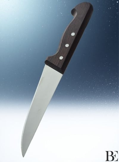 BeKnife Bemiral Bıçak No.1 14 cm 10121.14 Wenge Saplı İşlemeli Kasap Bıçağı 36mm X 140mm X 3mm