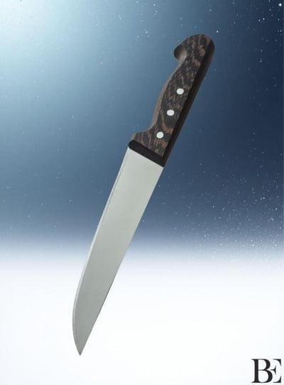 BeKnife Bemiral Bıçak No.2 16 cm 10121.16 Wenge Saplı İşlemeli Kasap Bıçağı 36mm X 160mm X 3mm