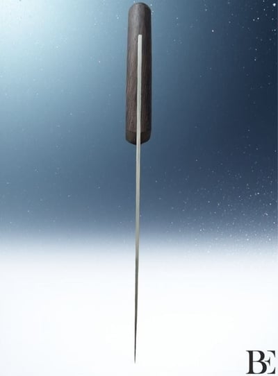 BeKnife Bemiral Bıçak No.2 16 cm 10121.16 Wenge Saplı İşlemeli Kasap Bıçağı 36mm X 160mm X 3mm