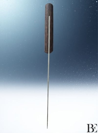 BeKnife Bemiral Bıçak No.3 18 cm 10121.18 Wenge Saplı İşlemeli Kasap Bıçağı 40mm X 180mm X 3mm