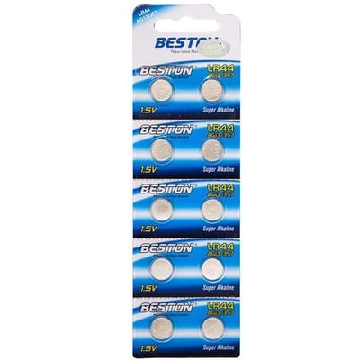Beston Alkalin AG13/357 LR44 Düğme Pil (10lu Paket)  BST-LR44