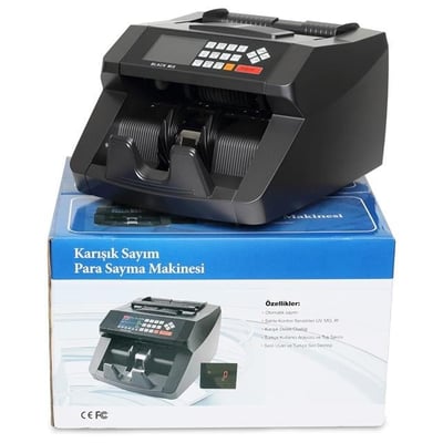BlackMix Para Sayma Makinesi Sahte Para Kontrol UV-MG-IR (TL-Euro-USD)