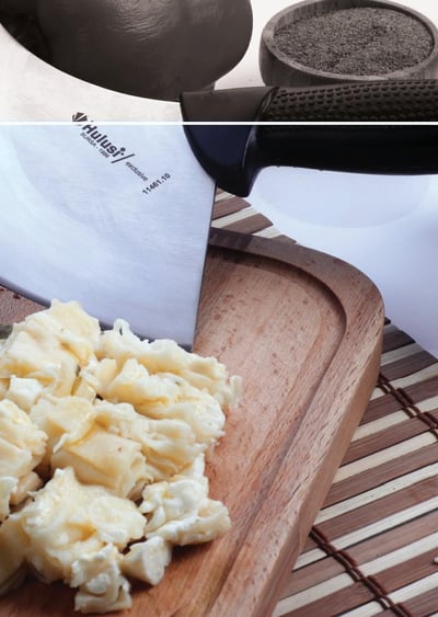 Börek Bıçağı 10 cm No.1 Hulusi Bıçak Unlu Mamüller Üstüne Dökme Moblen Saplı 130mm X 100mm X 2mm 11461.10