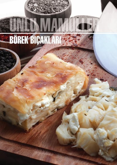 Börek Bıçağı 12 cm No.2 Hulusi Bıçak Unlu Mamüller Üstüne Dökme Moblen Saplı 130mm X 120mm X 2mm 11461.12