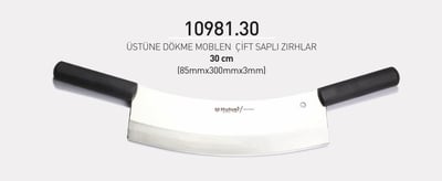 Çift Saplı Zırh 30 cm Hulusi Bıçak Üstüne Dökme Moblen 85mm X 300mm X 3mm 10981.30
