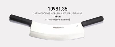 Çift Saplı Zırh 35 cm Hulusi Bıçak Üstüne Dökme Moblen 110mm X 350mm X 3mm 10981.35