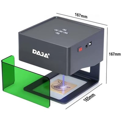 Daja DJ6 Lazer Gravür Baskı Kesim Oyma Makinesi - Profesyonel Lazer İşleme