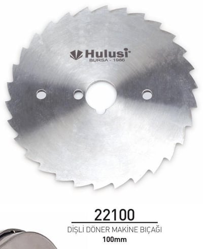 Döner Makine Bıçağı Dişli 100mm 22100