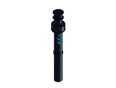 ECA Confeo Premix Dik Baca Kiti Siyah L=1280 MM Ø60/100 - Ücretsiz Sevk