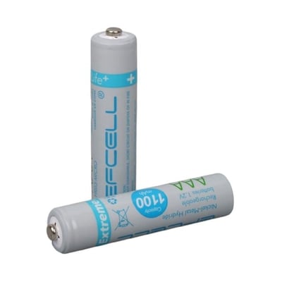 Efcell Extreme Life+ 1.2 Volt 1100mAh AAA İnce Şarjlı Pil 2li Paket