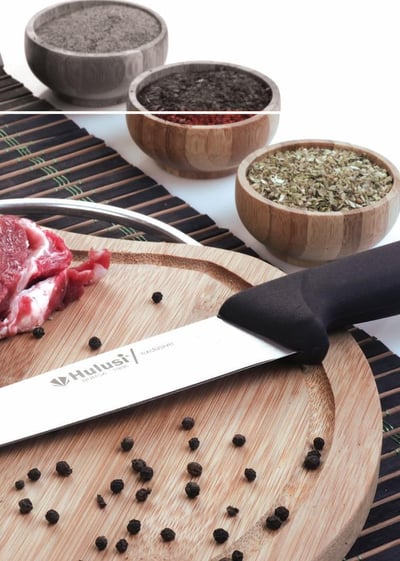 Et Açma Bıçağı 40 cm Üstüne Dökme Moblen Saplı Kasap Hulusi Bıçak 36mm X 400mm X 2,5mm 10761.40