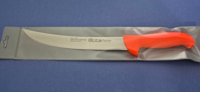 Et Doğrama Bıçağı 26 cm Kasap Fibrox Kaymaz Saplı Hulusi - Drita Bıçak 25mm X 260mm X 2.5mm 10154.26 (TURUNCU RENK)