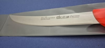 Et Doğrama Bıçağı 26 cm Kasap Fibrox Kaymaz Saplı Hulusi - Drita Bıçak 25mm X 260mm X 2.5mm 10154.26 (TURUNCU RENK)