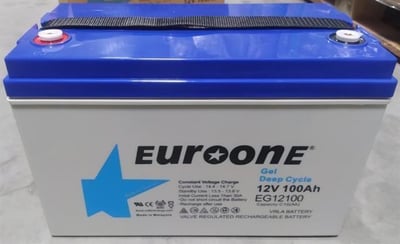 Euroone EG12100 12 Volt 100 Amper Deep Cycle Jel Akü