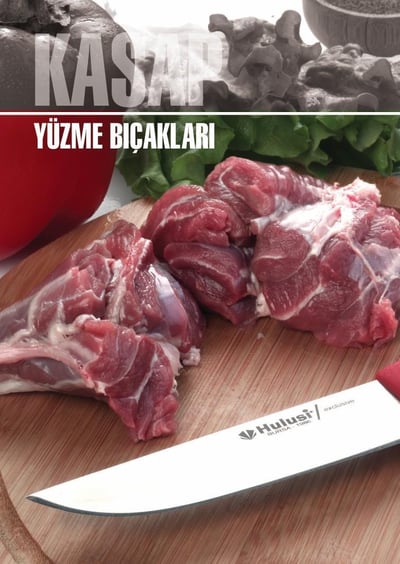 Fibrox Kaymaz Saplı Küt Kasap Yüzme Bıçağı 12 cm No.0 Hulusi Bıçak 30mm X 120mm X 2,5mm 10253.12