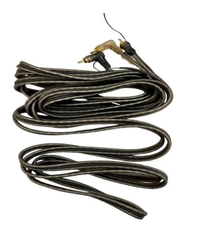 Fully G-512AB 5 Metre 2 RCA + 2 RCA L-Tip Şaseli Oto Amfi Sinyal Kablosu