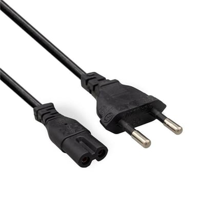 Fully M-1303E Siyah 1.5 Metre 2 Pin Teyp Kordon Fişi Cereyan Kablosu