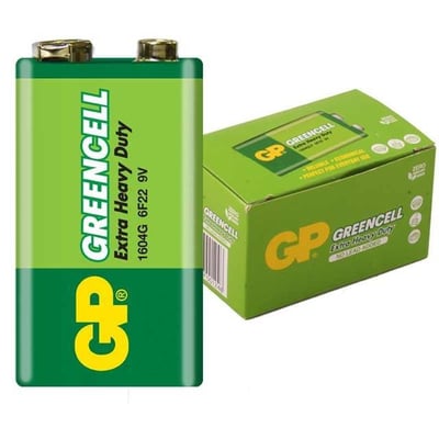 GP 1604G-B Greencell 9 Volt Pil (10lu Paket)