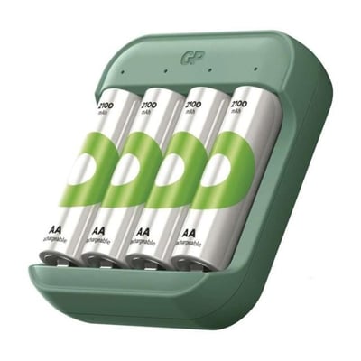 GP ReCyko B423 USB Pil Şarj Cihazı Seti -  4 Adet AA 2600mAh Yüksek Kapasiteli Şarjlı Pil Dahil