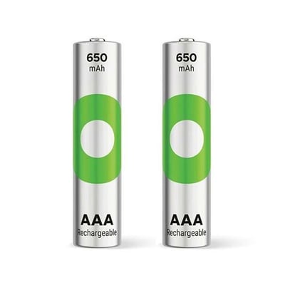 GP Recyko 650 Mah R03 AAA Şarjlı 2li İnce Kalem Pil