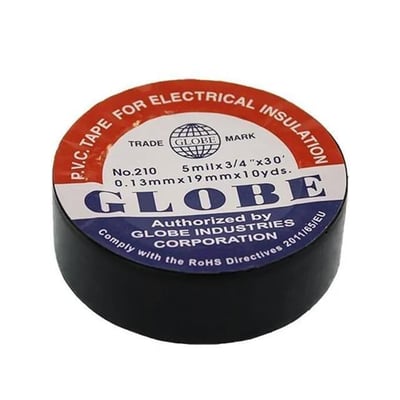 Globe 0.13Mmx19Mm İzole Bant 10lu Siyah