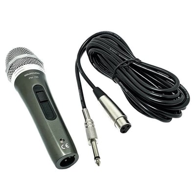 Gold Audio FM-198 Dinamik 600 Ohm Kablolu El Mikrofonu