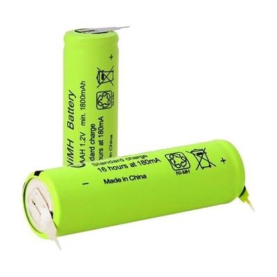 Gp 1.2 Volt 1800 Ma Düz Kafa Puntalı Şarjlı AA Kalem Pil 180AAh