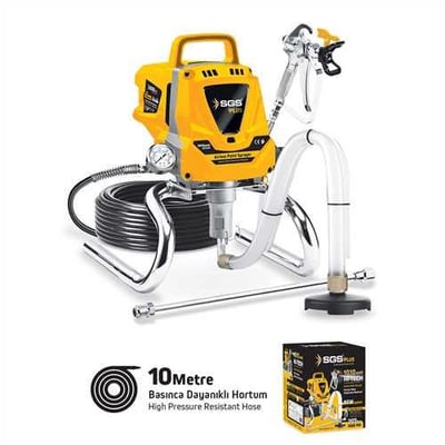 HAVASIZ BOYA PÜSKÜRTME MAKİNESİ 1010 WATT 207 BAR