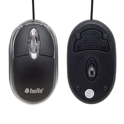 Hello HL-18736 Optik Işıklı 800 DPI Kablolu Mouse