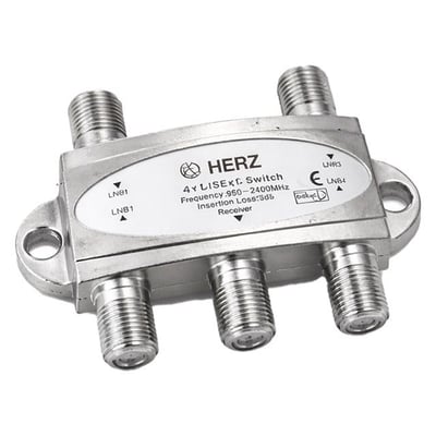 Herz 4x1 950-2400MHz 3dB Diseqc Switch Uydu Birleştirici