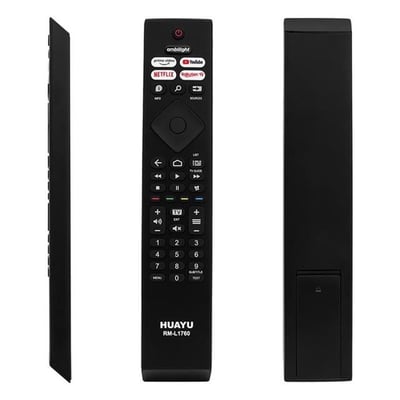 Huayu Philips RM-L1760 Ambilight-Netflix-Prime Video-Youtube-Rakuten Tv Tuşlu Led Tv Kumanda