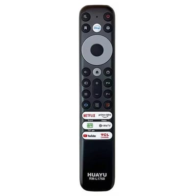 Huayu Tcl RM-L1768 - RC902V - RMR1 Netflix-Prime Video-Guard-Media-Youtube Tuşlu Ses Komutsuz Lcd Led Tv Kumandası