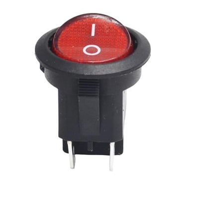 IC-131-4 Yuvarlak Işıklı On-Off Anahtar 4P